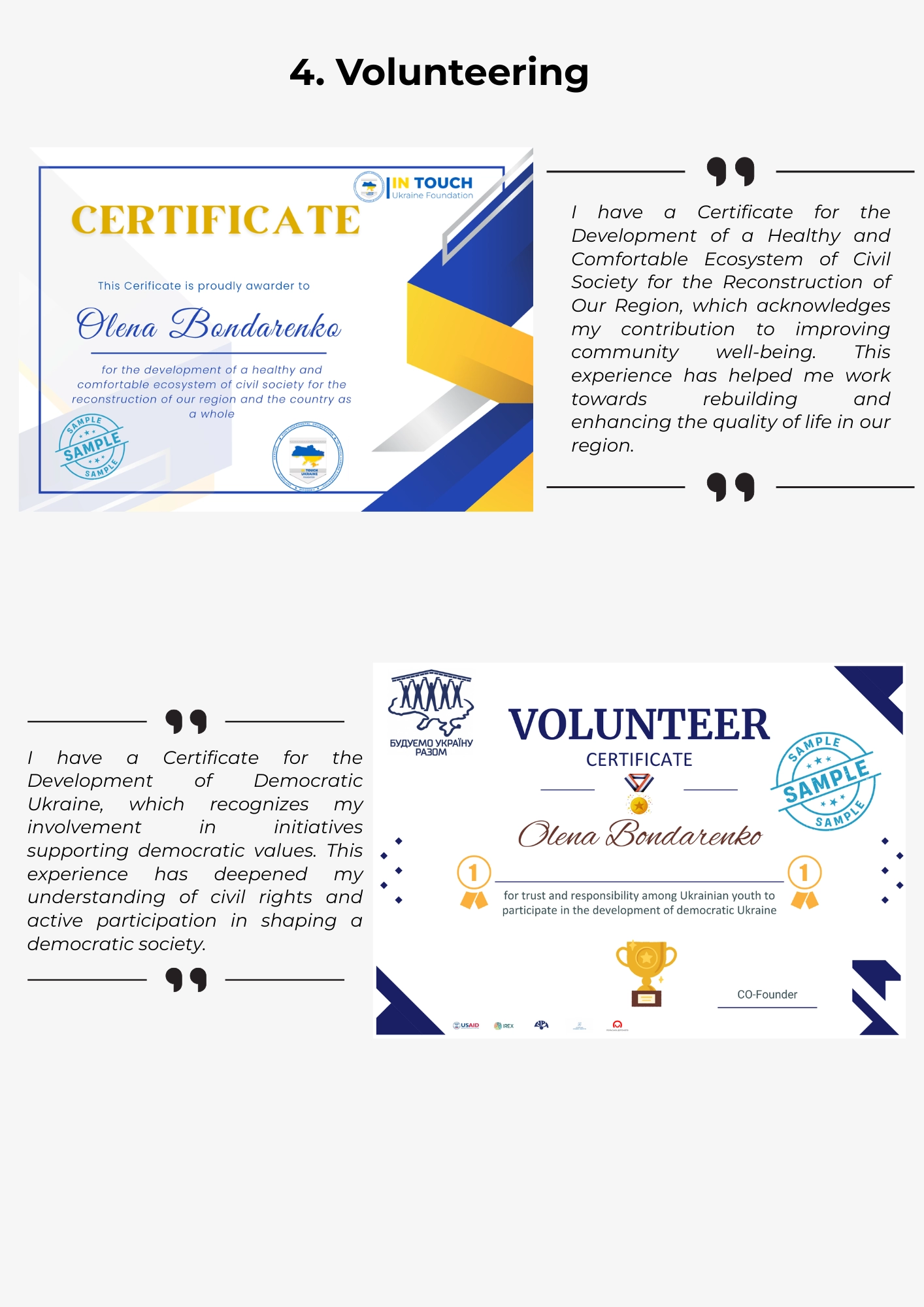 Портфоліо, сторінка 11